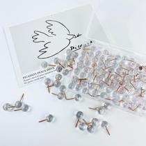 100 rose gold transparent spherical I-shaped nail Cork nail nail photo wall message board special nail
