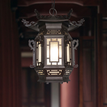 Chinese outdoor chandelier eaves Antique Gallery lantern aisle classical palace lantern Pavilion courtyard retro outdoor waterproof light