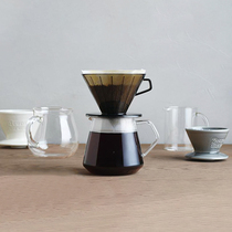 kinto Japanese hand-brewed coffee filter cup v60 type filter paper heat-resistant resin portable household filter cup for 2-4 people