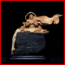 Cliff Bing Fighting Buddha Qi Tian Dasheng Wukong Kylin Five Dragons Bouldering Stone Solid Wood Root Carving Woodcarving Crafts