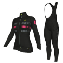 ALE Spring and Autumn Bicycle Costume Women Bicycle Costume Winter Pull - hair cycling suit warm shock absorber