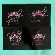 Spot BlackPink The album UK exclusive signing card Jennie Lisa Rose Jisoo