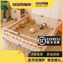  ins crib bed circumference anti-collision twist woven crib decoration baby ultra-thick soft bag fence DIY custom