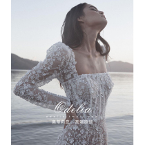 odelia Elo2021 new French fishtail wedding dress high temperament wedding toast bride
