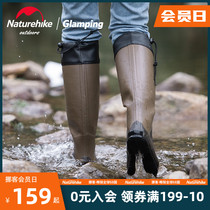 Naturehike Naturehike high-top non-slip breathable rain boots adult rain outdoor rainproof rubber shoe cover foot cover