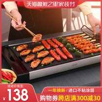 Jinlino electric grill home Korean smokeless electric baking pan multi-function indoor barbecue grill