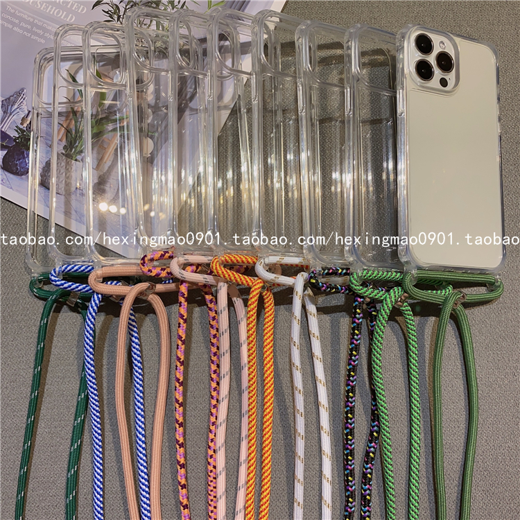 ins风透明背带智能够机壳实测。可挂脖子的所有包保护套、实刚刚能防摔吗。25年流行评测来了。