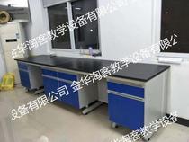 Steel-wood experimental bench full-wood worktable side platform central platform experimental table laboratory operating table physical and chemical board
