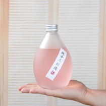 The new milk tea glass bottle transparent empty wine bottle cider is divided into self-brewed liquor bottles 100ml juice drink bottles