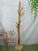 Solid wood coat rack log branches tree-shaped special thick landing hanger bedroom homestay hotel living room bag