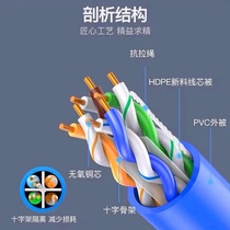 Ampu Super 6 seven types of network cable household POECAT6a network cable 8 core oxygen-free copper cat7A seven types 8 types 10 million network cable