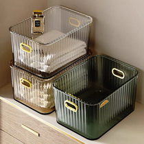 Heavy container Household snack toy packing basket Living room transparent storage artifacts plastic box cover