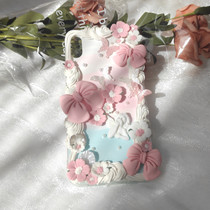 Fairy Romantic Cherry Blossom Angel Finished Cream Glued Phone Shell DIY Fairy iPhone11 Apple 12Pro Huawei