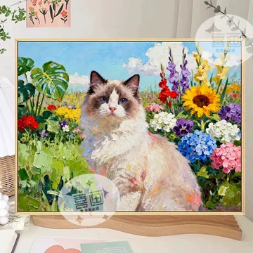 数字油画布偶猫-数字油画布偶猫促销价格、数字油画布偶猫品牌- 淘宝