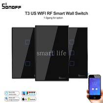 Easy micro-link SonoffWiFi RF433 smart wall switch GooglehomeAlexa Tmall Genie