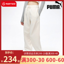 Puma Puma sports pants woman 2022 Summer new white loose trousers casual pants Pants Close-up pants Children
