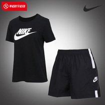Nike Nike Short Sleeve Shorts Lady Sports Suit 2022 Summer new casual wear T-shirt pants Two sets