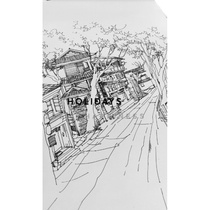 Sentiment Hand-painted Custom Transfer Hand-painted Sketching Sketch Sketching Macro Village Color Design Lead Stroke