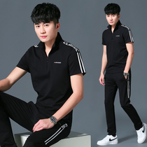 Casual Sportswear Suit 361 Mens Summer 2022 New Trends Mens Fashion Short Sleeves Pure Cotton Jordan two sets