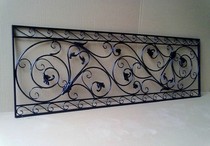 European-style iron guardrail bay window guardrail balcony fence loft villa guardrail partition corridor railing stair handrail