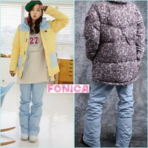 South Korea SUGAPOINT ski pants Women Mens light blue assault pants ski clothes sky blue cotton