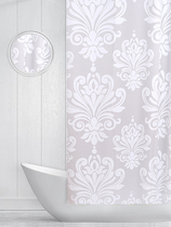 Ou Jie bathroom shower curtain U-shaped waterproof curtain L-shaped water curtain dandelion toilet shower curtain