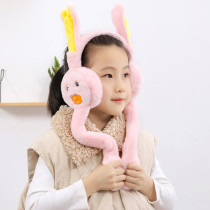 Shake sound net red rabbit earmuffs ears will move in winter children are cute warm and cold-proof ears are warm ears are covered ears are covered ears are covered ears are covered ears are covered