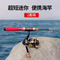 Road Yrod Fishing Crucian Fishing Wire Group Super Short Little Sea Pole Throw Rod Sea Rod Full Set Mini Road Subpole Suit Short Ice Fishing