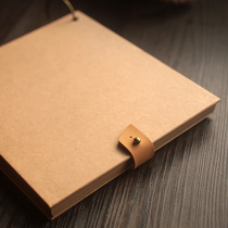 Square blank Kraft paper book Personality loose page menu book paste diy photo album classmate record message notepad