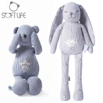 Baby Sleeping Comfort with Pillow Toy Cloth Art Entrance Newborn Baby Cuddle Doll Bear Rabbit Sleep bites