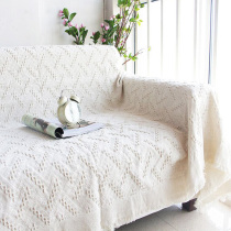 Simple sofa towel full cover non-slip double seat sofa blanket cover European style pastoral fabric sofa cover thickened