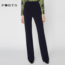PORTS Baozi Women's Fashion Autumn New Woven Mid-legged Trousers LA9P023GWQ006