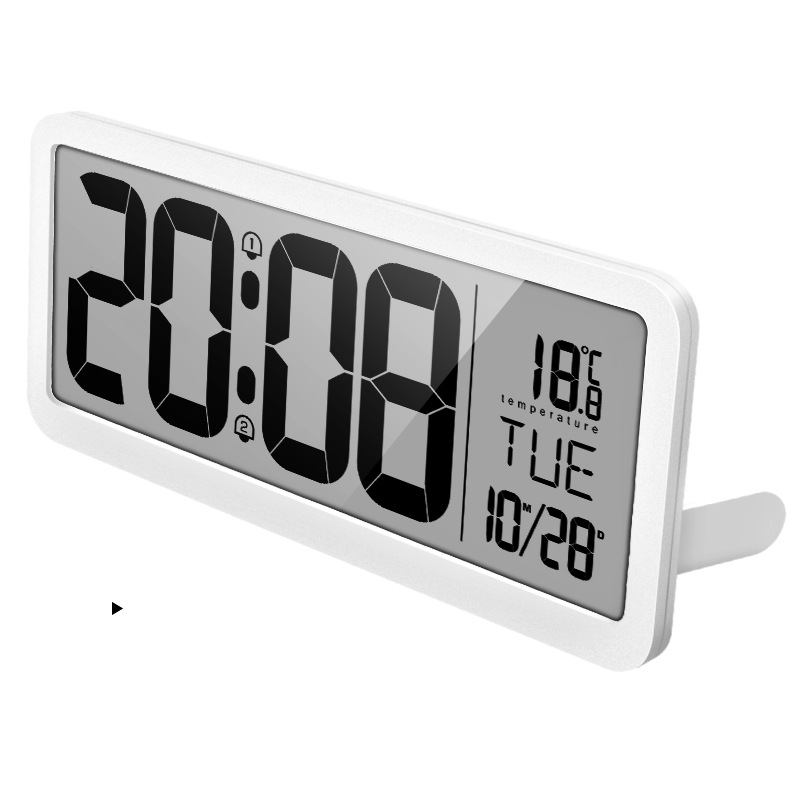 LED large screen pendulum LCD electronic clock alarm clock digital clock Simple home bedroom quiet living room pendulum hanging