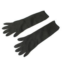 Outdoor work protective gloves steel wire lengthened wear-resistant cut-resistant full-finger gloves sleeve thickened anti-riot durable protective gear