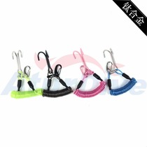 AturDive MINI titanium alloy flow hook diving equipment reef discharge hook ultra light anti-rust safety spring rope