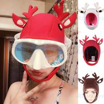 AturDive diving cap diving Hood Christmas elk cartoon cute warm snorkeling headgear 4MM