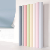 Pure Color Wallpaper Wallpaper Self-Glued Bedroom Background Wall Stickers Dorm Room Retrofit Waterproof Moisture Resistant Scrub Pvc Stickers