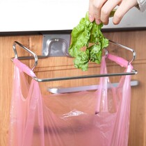 Hanging trash can Kitchen hanger stainless steel hanging garbage rack multifunctional Garbage Bag Hanger garbage bag rack