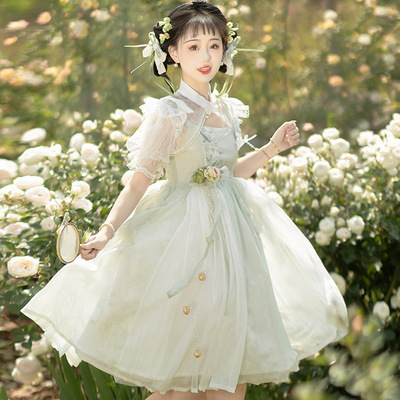 taobao agent Genuine Hanfu, dress, summer set, Lolita style