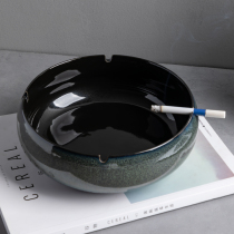 Large ashtray creative personality ceramic ashtray home retro Chinese style living room light luxury office trend ashtray