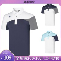 Spring and summer new GOLF long and short sleeves mens quick-drying breathable sweat polo shirt long sleeve T-shirt GOLF ball clothing