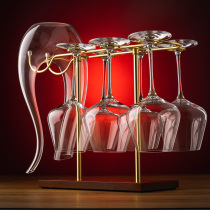 Red Wine Rack Swing Piece Light Extravagant Upscale Shelf Home Cup Shelf Home Cup Shelf Hanging Upside Down Hanging High-Foot Cup Rack Hanging Shelf