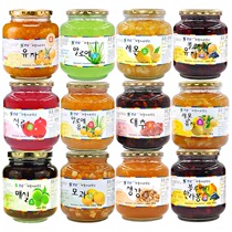 Korean honey grapefruit tea plum tea passion fruit lemon tea drinking Quannan ginger tea aloe tea Blueberry Tea bottle