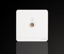 Schneiders continuous mirror porcelain white single TV socket (with one branch) TV socket cable TV socket