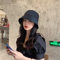 Big brimmed hat children Korean version of Japanese Joker Travel Sun Hood Tide Big along Face Cover Fishermans Hat Summer Fashion