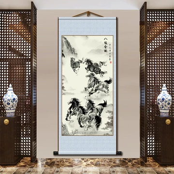 八骏全图挂画-八骏全图挂画促销价格、八骏全图挂画品牌- 淘宝