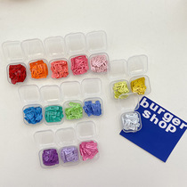 2cm mini pet BB clip color small square hairpin Candy color Teddy Yorkshire dog jewelry Puppy hairpin