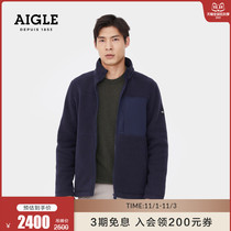 AIGLE AIGLE 2021 New DEREK mens thick warm and wear-resistant full-pull fleece