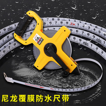  Nylon coated waterproof 30 50 100 meters Portable shelf tape measure Engineering measurement Swing tape measure Plug-in tape measure