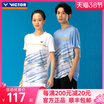 2022 spring and summer clothing victor Vikdo badminton suit men and women sportswear T-shirt victory short sleeves 20038
